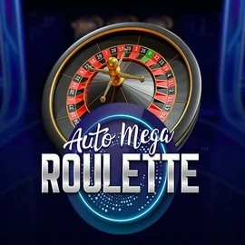 Auto Mega Roulette online game logo by Pragmatic Play on spinaltoie.com